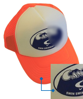 帽子へのロゴマーク転写